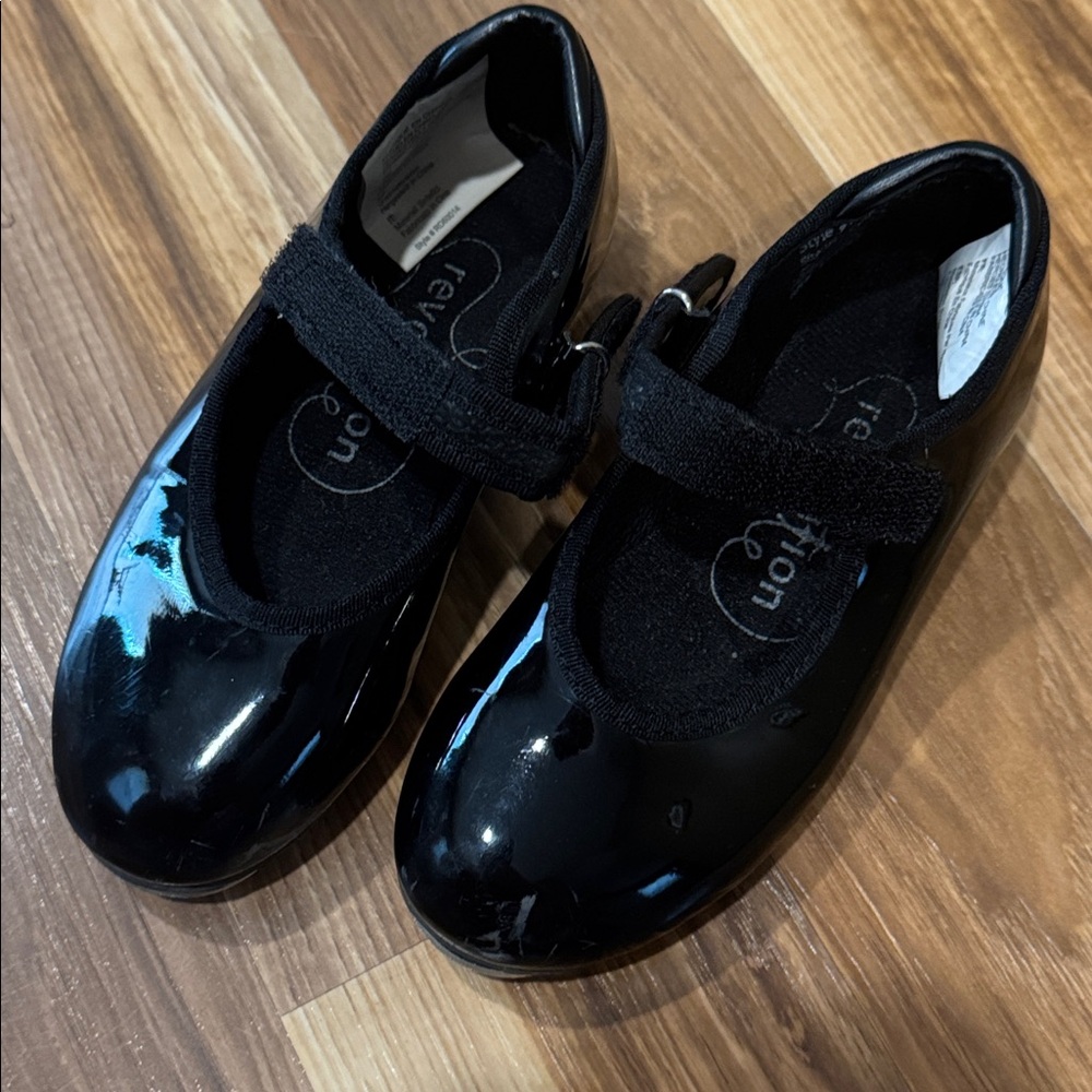 Black Patent Leather Mary Jane Shoes Tap Dance Shoes
